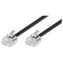 Καλώδιο Τηλεφώνου Goobay 50320, RJ11 6P4C, CCA, 15m, μαύρο