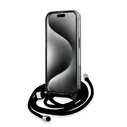 Karl Lagerfeld KLHMP15XHCKCKLCK Apple iPhone 15 Pro Max hardcase IML Crossbody Monogram Karl & Choupette Head MagSafe black