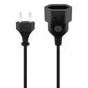 GOOBAY μπαλαντέζα προέκταση ρεύματος 50510, Europlug, 2x 0.75mm², 5m, μαύρη