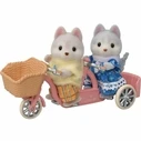 Παιχνίδι Μινιατούρα Sylvanian Families Husky siblings and their tandem