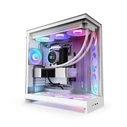NZXT H9 Flow RGB (2025) Gaming Midi Tower - White (Side Window)