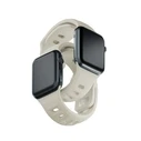Strap 3MK Silicone Watch Strap Apple Watch 4/5/6/7/SE/8/9/10 40/41/42mm beige