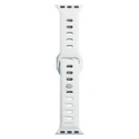 Belt 3MK Silicone Watch Strap Apple Watch 4/5/6/7/8/9/SE/Ultra 42/44/45/49mm white