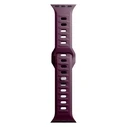 3MK Silicone Watch Strap for Apple Watch 4/5/6/7/SE/8/9/10 40/41/42mm dark purple/mulberry