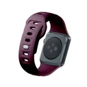 3MK Silicone Watch Strap for Apple Watch 4/5/6/7/8/9/SE/Ultra 42/44/45/49mm dark purple/mulberry