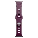 3MK Silicone Watch Strap for Apple Watch 4/5/6/7/8/9/SE/Ultra 42/44/45/49mm dark purple/mulberry