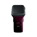 3MK Silicone Watch Strap for Apple Watch 4/5/6/7/8/9/SE/Ultra 42/44/45/49mm dark purple/mulberry