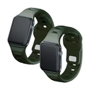 Belt 3MK Silicone Watch Strap Apple Watch 4/5/6/7/SE/8/9/10 40/41/42mm dark green