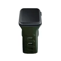 Belt 3MK Silicone Watch Strap Apple Watch 4/5/6/7/SE/8/9/10 40/41/42mm dark green