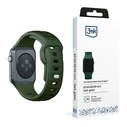 Strap 3MK Silicone Watch Strap Apple Watch 4/5/6/7/8/9/SE/Ultra 42/44/45/49mm dark green