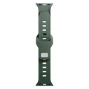 Strap 3MK Silicone Watch Strap Apple Watch 4/5/6/7/8/9/SE/Ultra 42/44/45/49mm dark green