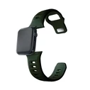 Strap 3MK Silicone Watch Strap Apple Watch 4/5/6/7/8/9/SE/Ultra 42/44/45/49mm dark green