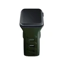 Strap 3MK Silicone Watch Strap Apple Watch 4/5/6/7/8/9/SE/Ultra 42/44/45/49mm dark green