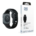 Belt 3MK Silicone Watch Strap Apple Watch 4/5/6/7/SE/8/9/10 40/41/42mm black