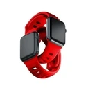 Strap 3MK Silicone Watch Strap Apple Watch 4/5/6/7/SE/8/9/10 40/41/42mm red