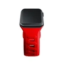Belt 3MK Silicone Watch Strap Apple Watch 4/5/6/7/8/9/SE/Ultra 42/44/45/49mm red