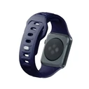 3MK Silicone Watch Strap for Apple Watch 4/5/6/7/SE/8/9/10 40/41/42mm navy/ocean blue
