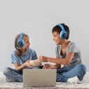 PowerLocus Bobo Kids Wireless/Wired Over‑Ear Headphones Blue