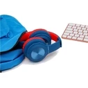 PowerLocus PLED Wireless/Wired Kids Headphones with LED - Blue