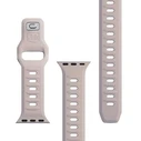 3MK Silicone Watch Strap for Apple Watch 4/5/6/7/SE/8/9/10 40/41/42mm pink-beige/latte