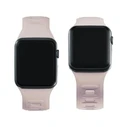 3MK Silicone Watch Strap for Apple Watch 4/5/6/7/8/9/SE/Ultra 42/44/45/49mm pink-beige/latte
