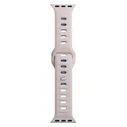 3MK Silicone Watch Strap for Apple Watch 4/5/6/7/8/9/SE/Ultra 42/44/45/49mm pink-beige/latte