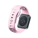 3MK Silicone Watch Strap for Apple Watch 4/5/6/7/SE/8/9/10 40/41/42mm pink/powder pink