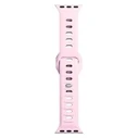 3MK Silicone Watch Strap for Apple Watch 4/5/6/7/SE/8/9/10 40/41/42mm pink/powder pink