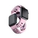 3MK Silicone Watch Strap for Apple Watch 4/5/6/7/SE/8/9/10 40/41/42mm pink/powder pink