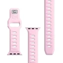 3MK Silicone Watch Strap for Apple Watch 4/5/6/7/SE/8/9/10 40/41/42mm pink/powder pink