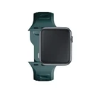 3MK Silicone Watch Strap for Apple Watch 4/5/6/7/SE/8/9/10 40/41/42mm green/evergreen