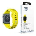 3MK Silicone Watch Strap for Apple Watch 4/5/6/7/SE/8/9/10 40/41/42mm yellow