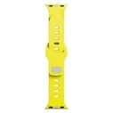 3MK Silicone Watch Strap for Apple Watch 4/5/6/7/SE/8/9/10 40/41/42mm yellow