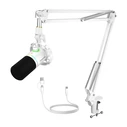 Maono PD200XS Δυναμικό Μικρόφωνο Shock Mounted για Studio - Λευκό
