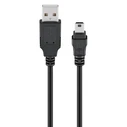 Καλώδιο USB Goobay 2.0 σε USB Mini 50769, Copper, 5M, Μαύρο
