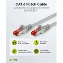 Goobay καλώδιο δικτύου 50894, CAT 6 S/FTP, copper, 250MHz, 30m, γκρι