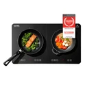 First Austria FA-5095-5 – Διπλή Επαγωγική Εστία Κουζίνας 3500W με Αφής, Timer & Κλείδωμα (2 Ζώνες)