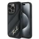 Karl Lagerfeld KLHCP14XPQDSMGK Apple iPhone 14 Pro Max hardcase Diagonal Quilted Script black