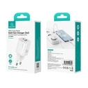 USAMS CC254 wall charger USB-A, USB-C 30W GaN Fast Charging HC Series black