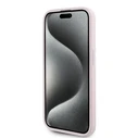 Karl Lagerfeld KLHCP15LPQDSMGP Apple iPhone 15 Pro hardcase Diagonal Quilted Script pink