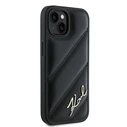 Karl Lagerfeld KLHCP15MPQDSMGK Apple iPhone 15 Plus / 14 Plus hardcase Diagonal Quilted Script black