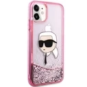Karl Lagerfeld KLHCN61LNKHCP Apple iPhone 11/XR hardcase Glitter Karl Head pink
