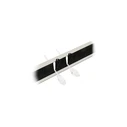 DELOCK 19" Cable Management Brush Strip tool-free 2 HE gray