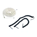 4P4C Spiral Telephone Cable 7.5 m White (T205-44)