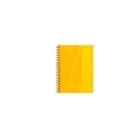 Oxford Collegeblock A4+ 220 x 295 mm, 80 sheets, squared (grid), white right margin, yellow laminated cover, spiral binding