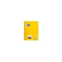 Oxford Collegeblock A4+ 220 x 295 mm, 80 sheets, squared (grid), white right margin, yellow laminated cover, spiral binding