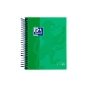 Oxford Set of 5 Spiral Notebooks 120 Leaves White Pages Hard Cover Assorted Colors S8422271