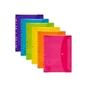 Oxford Document Wallets A4 rounded corners, 6 pcs