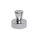 MAUL Neodymium Cone Magnet, 17 mm, 7 kg holding force, 4 pcs, bright silver