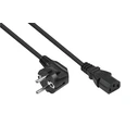 Kabelmeister καλώδιο ρεύματος CEE 7/7 90° σε IEC C13, 3 m, Μαύρο